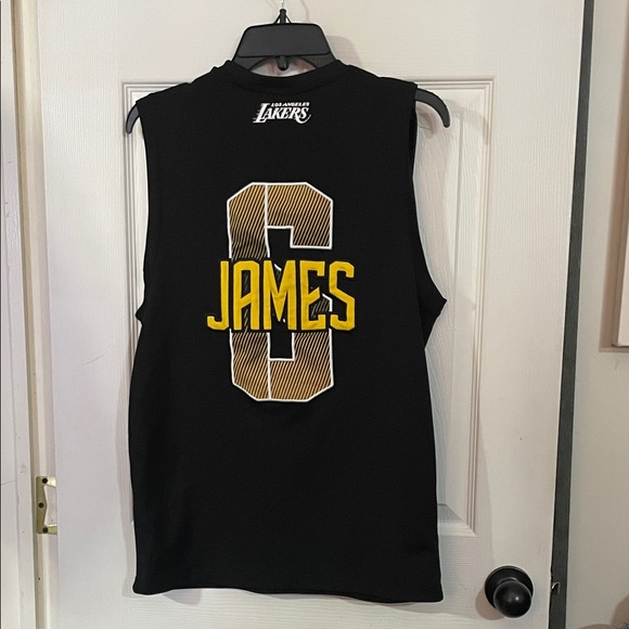 NBA Black and Yellow Los Angeles Lakers LeBron James Basketball Tank Top. Size S - Picture 1 of 7